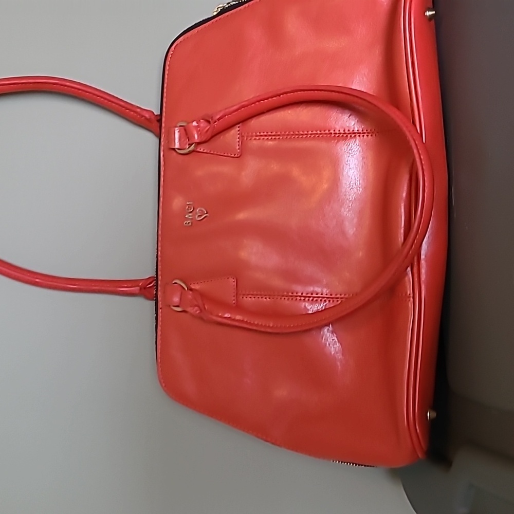Tomatoe red baci purse leather